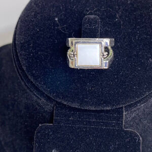 lia sophia ring white‎ stone